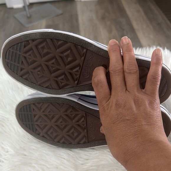 Converse All Star Chuck Taylor Blue and White High-Top Sneakers Size8 - Picture 5 of 11